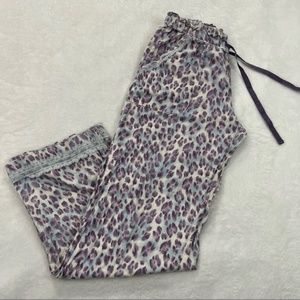 Victoria’s secret Drawstring High Rise Waist Cheetah Print Pajama Pants Bottoms
